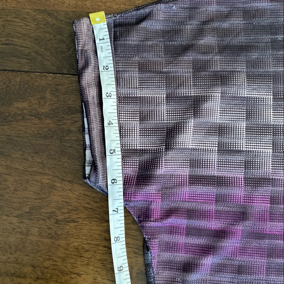 Folded & Hung Purple Gray Blouse - Picture 8 of 10